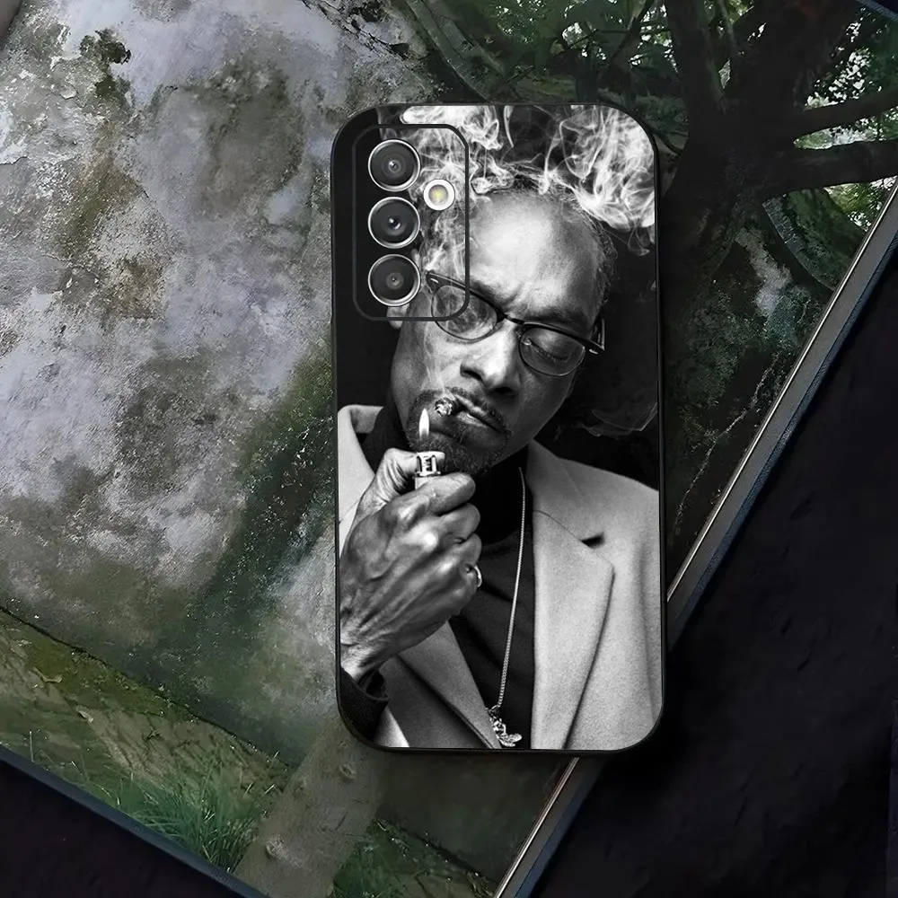 S-Snoop D-Dogg Rapper Phone Case For Samsung Galaxy A13,A21s,A22,A31,A32,A52,A53,A71,A80,A91 Black Cover