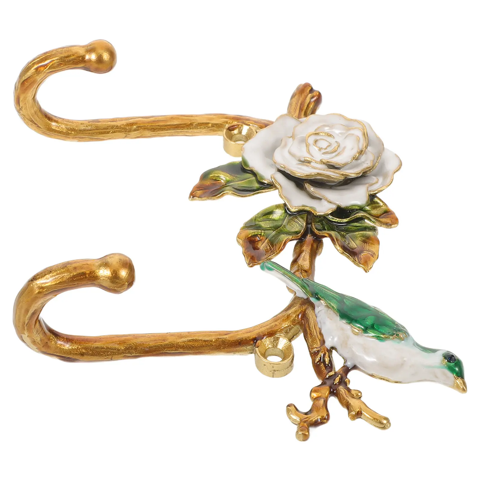 

Artistic Bird Theme Wall Hook Vintage Metal Decorative Coat Hat Bag Hanger Wall Mounted Space Saving Design for Living Room