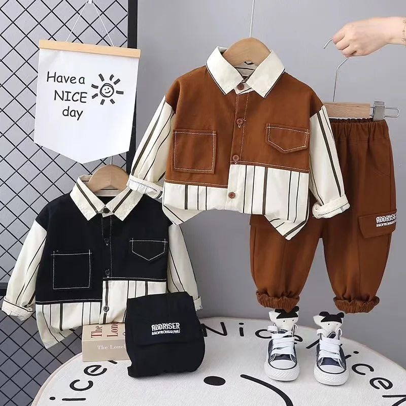 

Boys Clothing Sets Autumn Spring Children Sport Suits Polo Shirts+pants 2pcs Tracksuits for Kids Toddler Outfits Baby Clothes