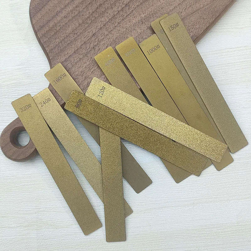 Godlen color Diamond Stone No Base Used Knife Sharpener Diamond Whetstone Grinding Stone Sharpening Stone Bars Kitchen Tool