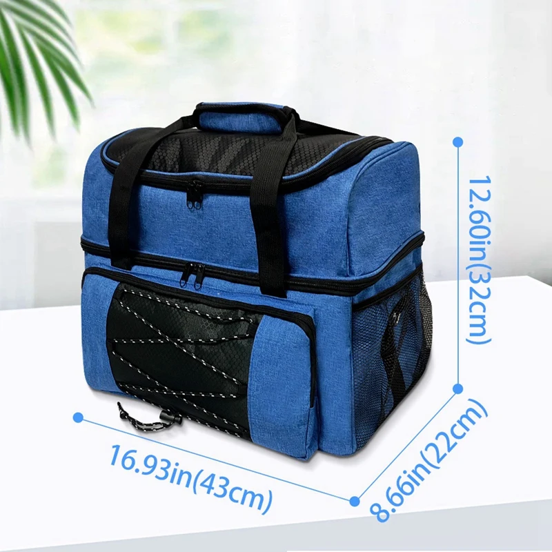 Bowling Ball Bag Bowling Tote Bag Bowlingball Holder With Padded Compartments Extra Space For 1 Single Pair Of Bowling