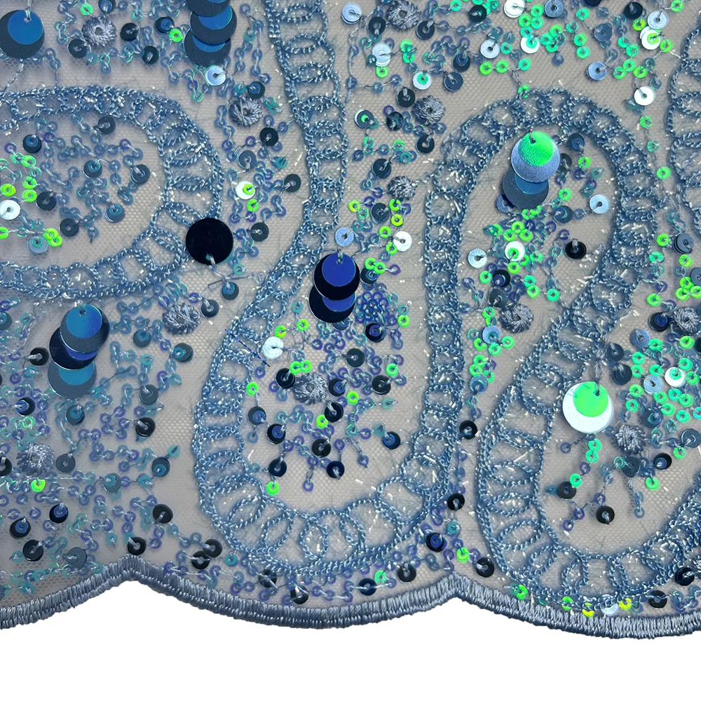 Fashional الترتر شبكة نسيج الدانتيل 5 ياردة عالية الجودة الفرنسية تول أقمشة الدانتيل لفستان الزفاف النساء صافي شبكة مادة الحفلات