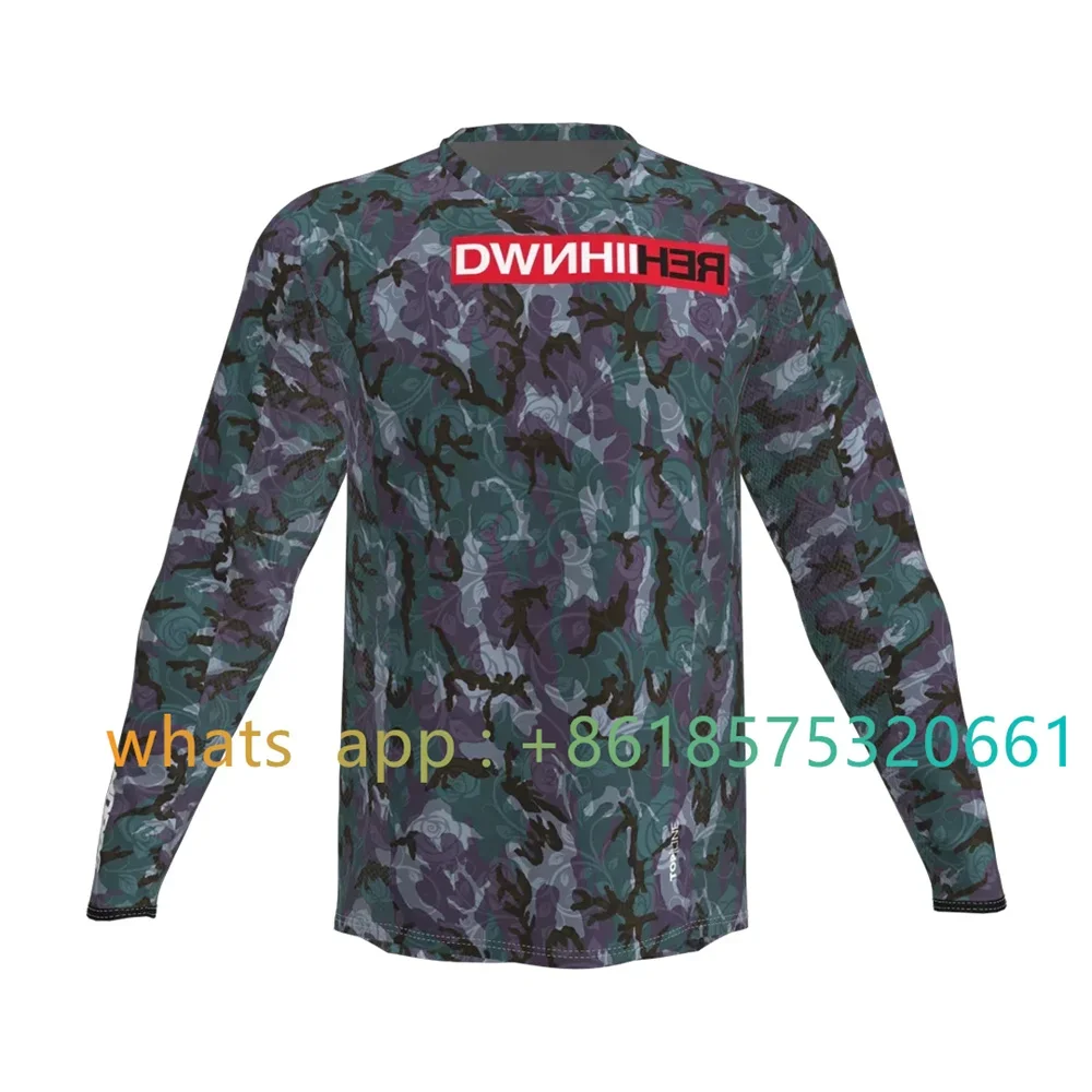 Slopline Long Sleeve Sweatshirt Men MTB Downhill 100% Polyester Breathable Jersey Off-road Enthusiasts Bikes Adventures Clothing