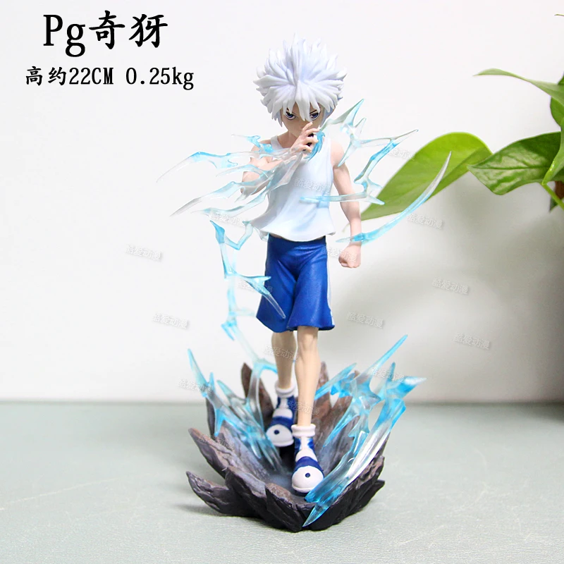 Neue Neue Anime-Figuren von Hunter × Hunter Killua Zoldyck Figura Acativos De Manga Modelo Pvc Estatua Colleccionable Ornamento – Detail 1