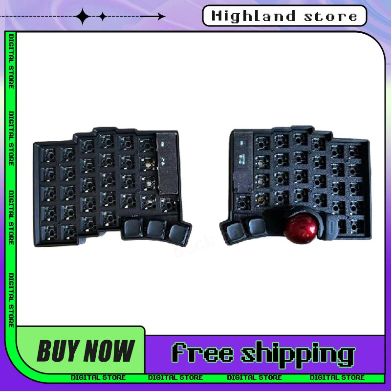 Keyball 39/44/61 Split Keyboard Kit Wireless Keyboard Kit with Trackball OLED Screen Support ZMK Customize Mechanical Gift