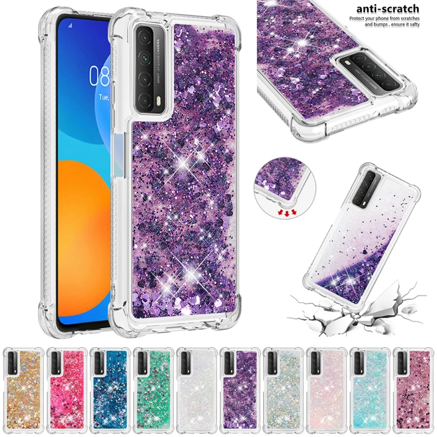 Quicksand Colorful Anti-drop Case For Huawei P40 Lite/Pro P30 Lite/Pro P20 Lite/Pro P Smart 2021 Mate 30 Lite Mate 20 Lite/Pro