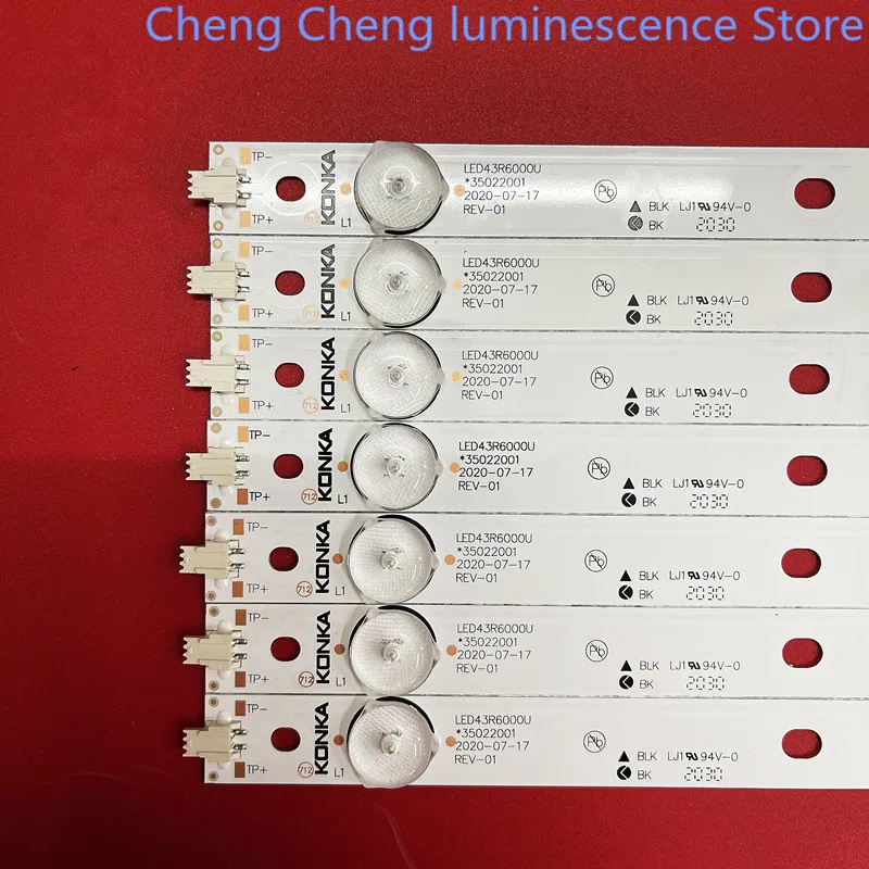 FOR  Konka A43U LED43M360A  LED43M3000A LED43R6000U LED43S1 K43light bar leaf  4LED 100%NEW