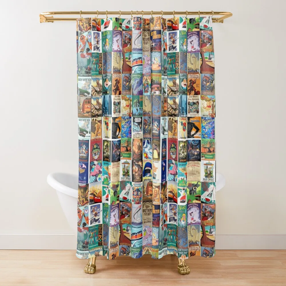 

Many Faces Of The Happiest Place Shower Curtain In The Bathroom For Shower Shower For Bathroom Curtain