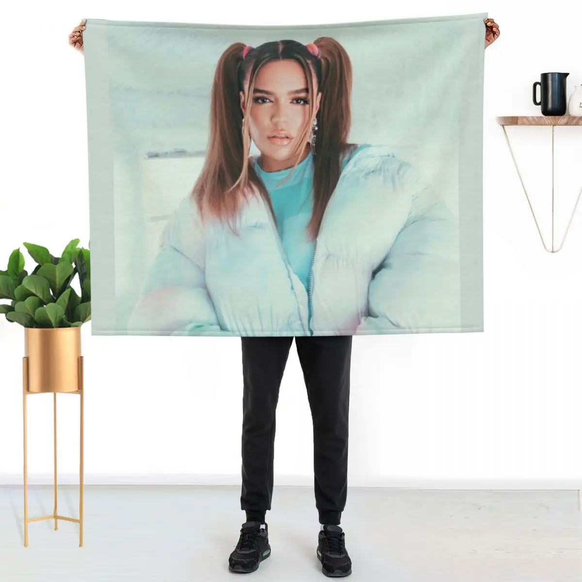 

KAROL G Throw Blanket Thin Soft Blanket for Summer Night Sleeping