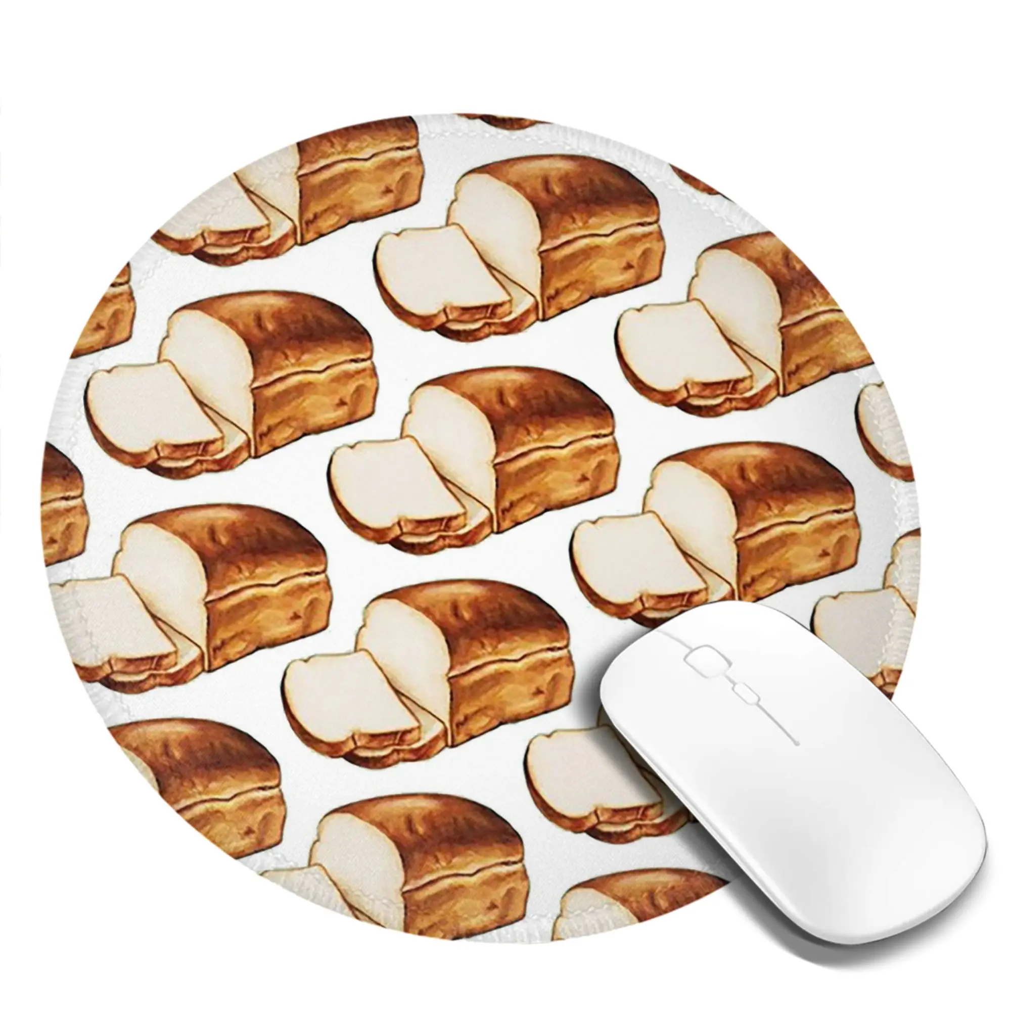Bread Pattern Mouse Pad Computer Keyboard Mouse Mat Gaming PC Laptop Desk Mat Office Accessories Table Mats
