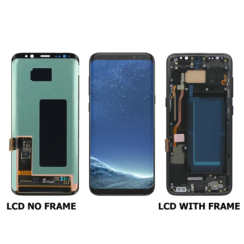 

100% Tested New Lcd For Samsung S8 G950 G950F SM-G950FD LCDs Display Touch Screen with Frame For Samsung Galaxy S8 Display