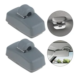 2Pcs Grey Front Sun Visor Hook Clips Bracket for Skoda Fabia Octavia Superb Replacement part number 3B0857561B