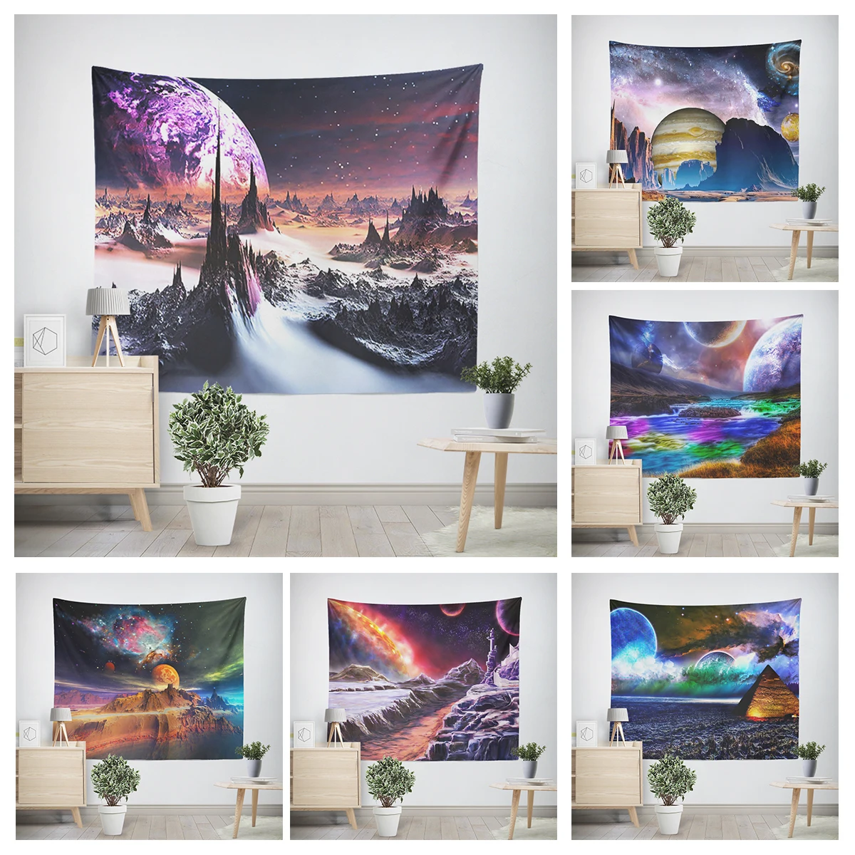 Home decoration Colorful Animal Scenery room decor wall tapestry aesthetic bedroom aesthetic wall art large fabric wall tapestry