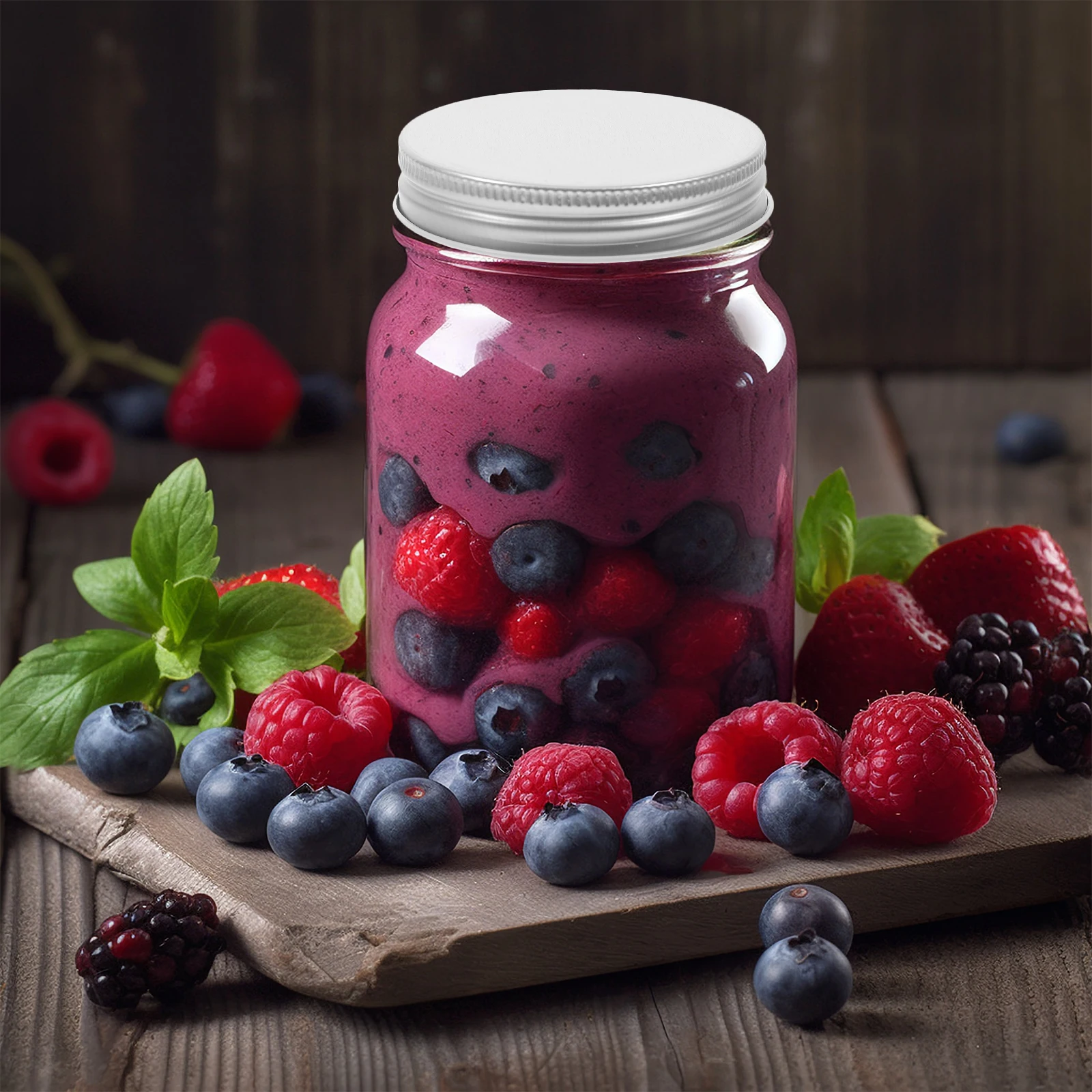 

4Pcs Sealing Caps for Bottles Strong Tin Lids Metal Jar Covers Airtight Storage Lids Wide Neck Glass Jar Compatible Freezer