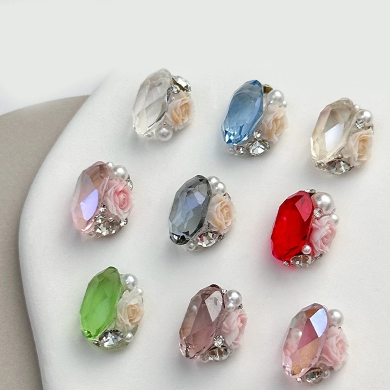 E1YE Art Crystal Rhinestones Eggs Crystal DIY Charm