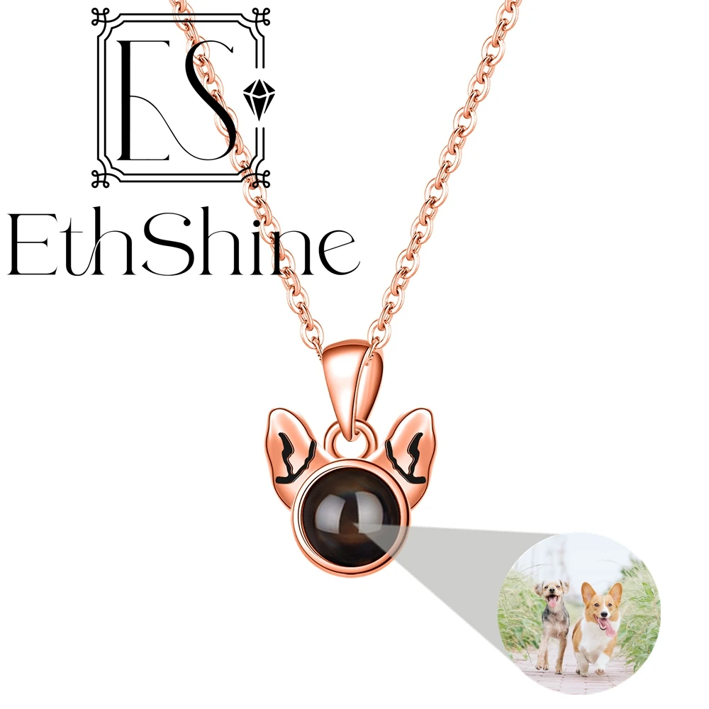 شخصية مخصصة صور قلادة للنساء القط الكلب بات الإسقاط صور سلسلة مجوهرات عيد ميلاد #5