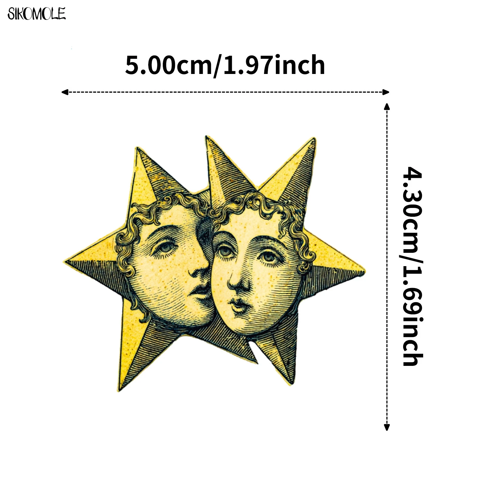 10/30/56 個神秘的な漫画ムーンステッカー美的パンクスタイルデカール DIY 装飾ラップトップギタースケートボード落書きステッカー