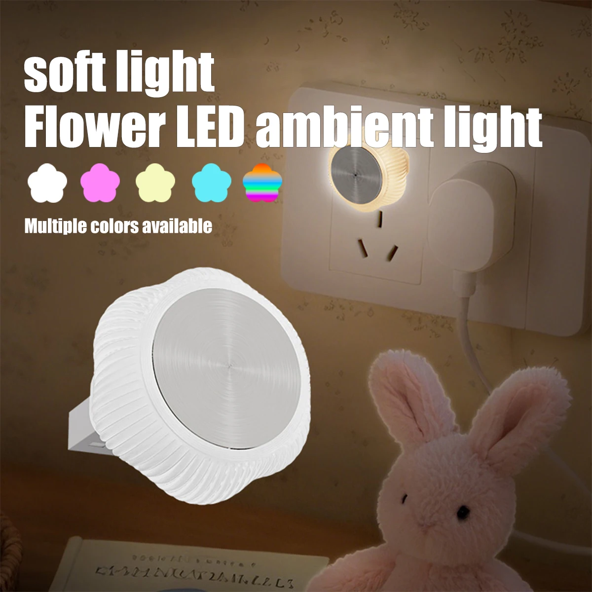 1x Flower Mini USB Car LED Light Auto LED Interior Lighting DC5V USB LED Atmosphere Light Laptop Keyboard Light Decoration Night