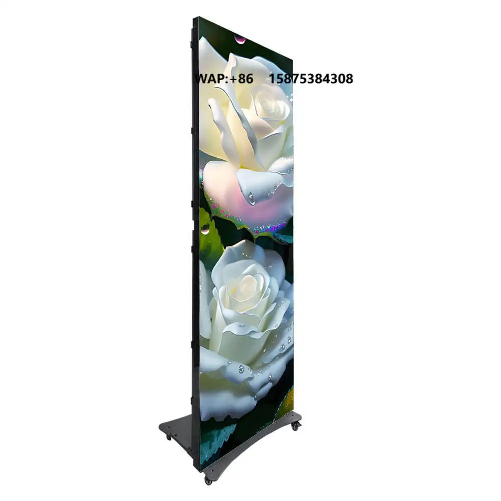 Elevator Lobby Advertising LED Display Poster Ultra Slim Silent for Public Place Advertising