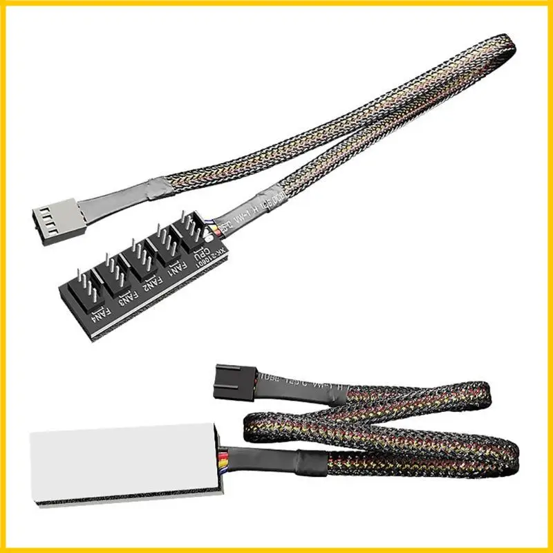 Coolmoon 4pin 3pin ventilator CPU Hub PWM Splitter Computer Fans Power Extension 5Ports