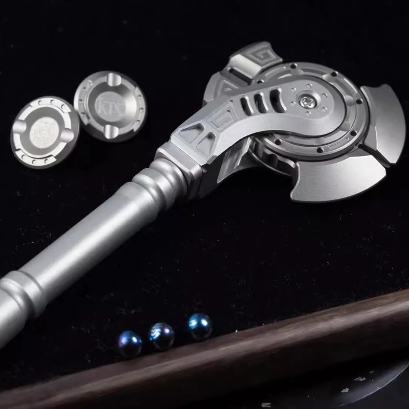 لعبة فيدجيت سبينر معدنية ميكانيكية من KTS EDC Pangu مع مقبض مرفق لعبة تخفيف الضغط على سطح المكتب #2