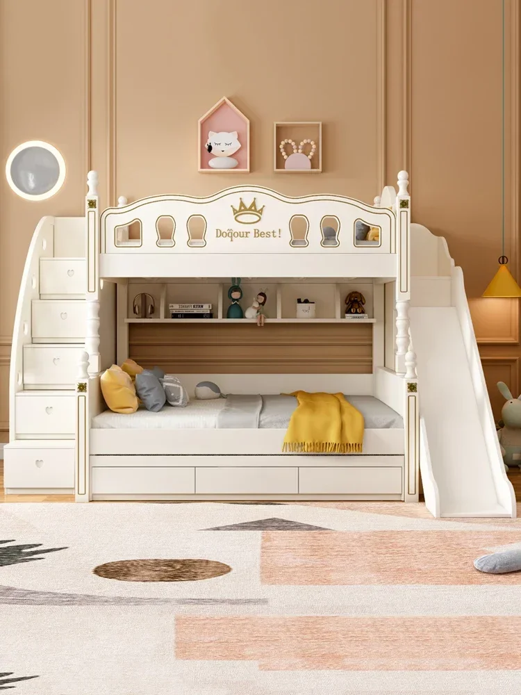 

Upper and lower bunk beds, children's beds, girls, princesses, two-story boys, mother's beds, upper and lower bunk b