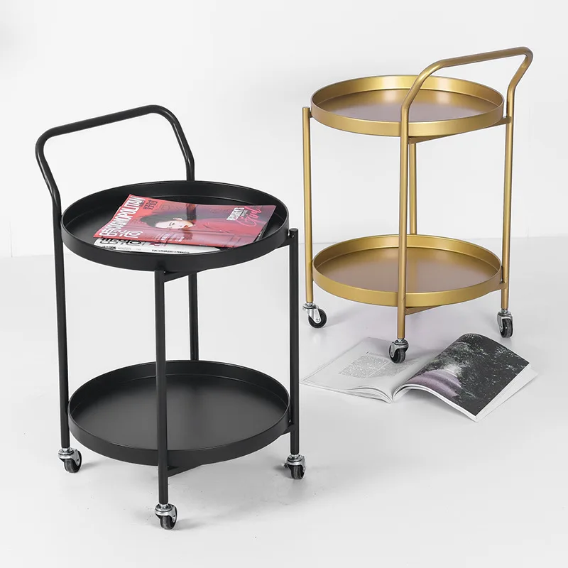 nordic-round-snack-cart-hotel-living-room-iron-metal-corner-few-bedrooms-wrought-iron-bedside-table-meal