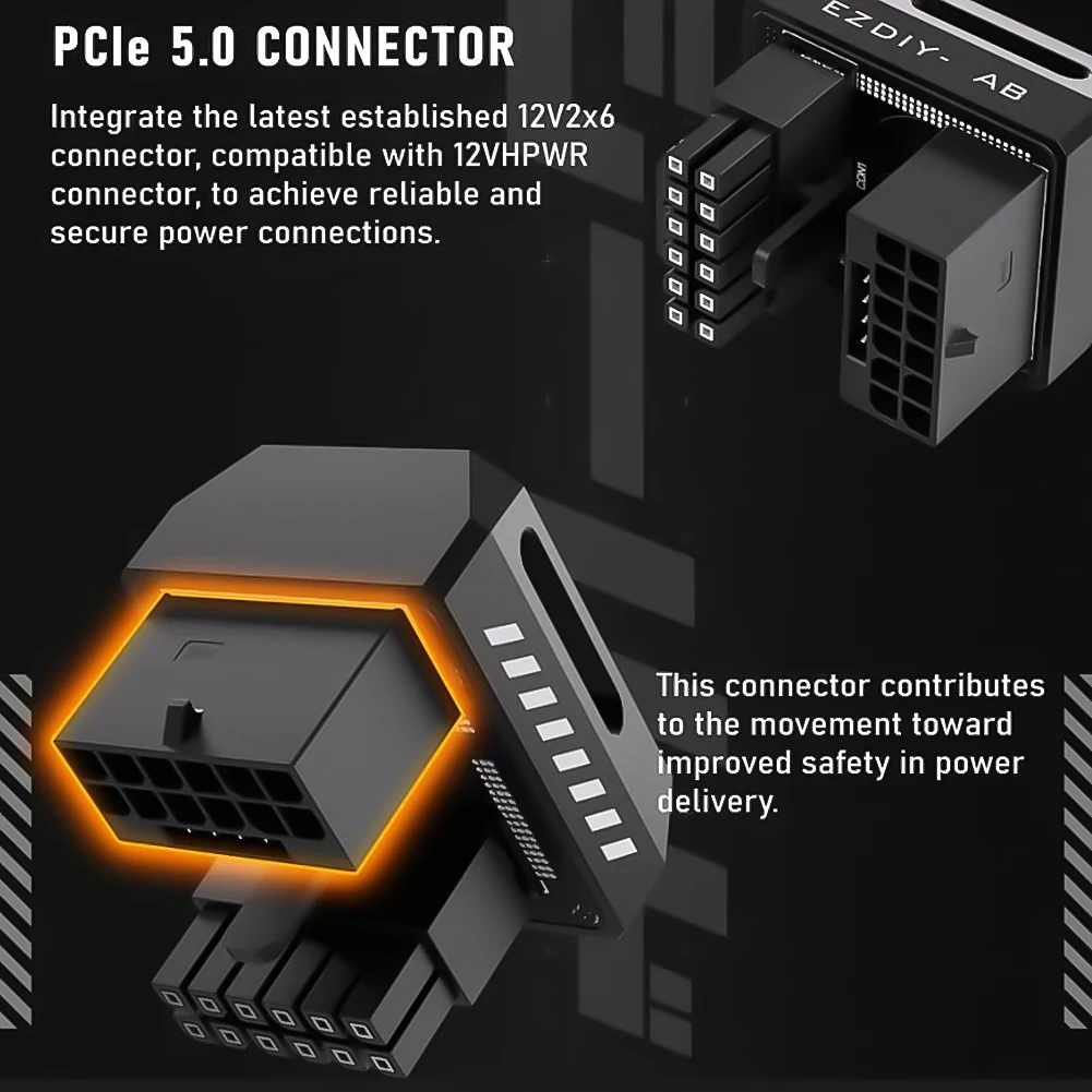 16 دبوس GPU موصل الطاقة Pcie 5.0 محول الطاقة 12 فولت HPWR محول ل 12 + 4pin RTX 3090Ti 4070Ti 4080 4090 #5