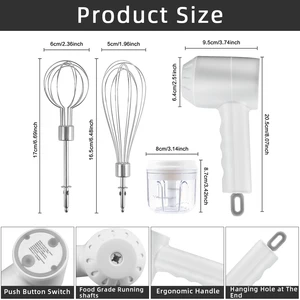 Mikser Bakım, Elektrikli, Akülü, Taşınabilir, 3-Speed, Çırpma Yumurta, Makarna, Aşçı, Krem, Kek, Frothers Süt, Pişirme Araçları 11 en çok satılan meksikaveya kütle numarası 4'tür