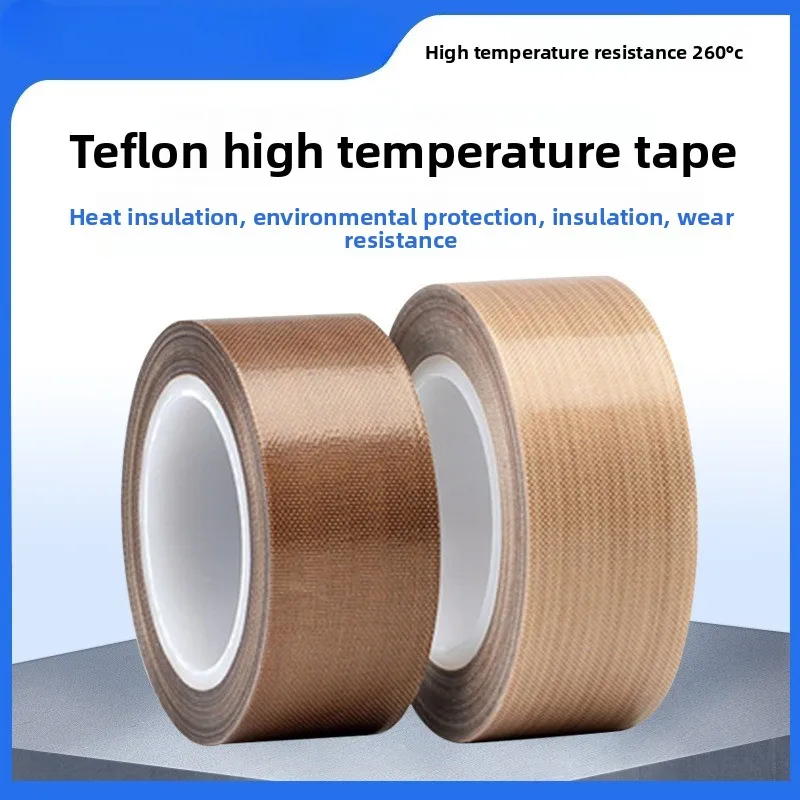 High Temperature Resistant PTFE Tape Brown High Viscosity Teflon Tape For Sealing Machine Wear Resistant Heat Insulation