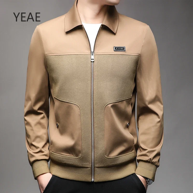 

Billy Designer Clothes Coat Spring and Autumn 2025 Thin Style Trend Loose Casual Splicing Lapel Jackets Man Lightweight Padded