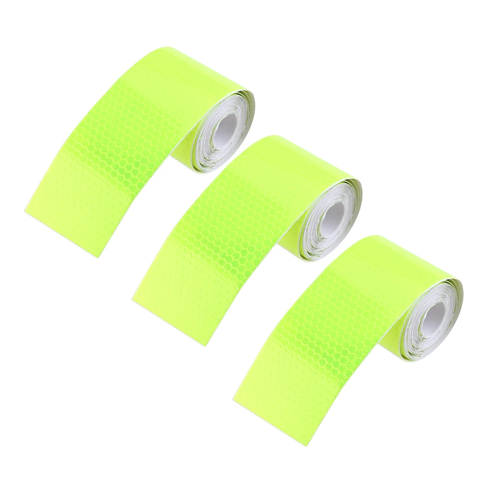 

4 Rolls Adhesive Reflective Sticker Strip Running Night Visibility Band For Backpack Rv Vehicle Pet Clothing