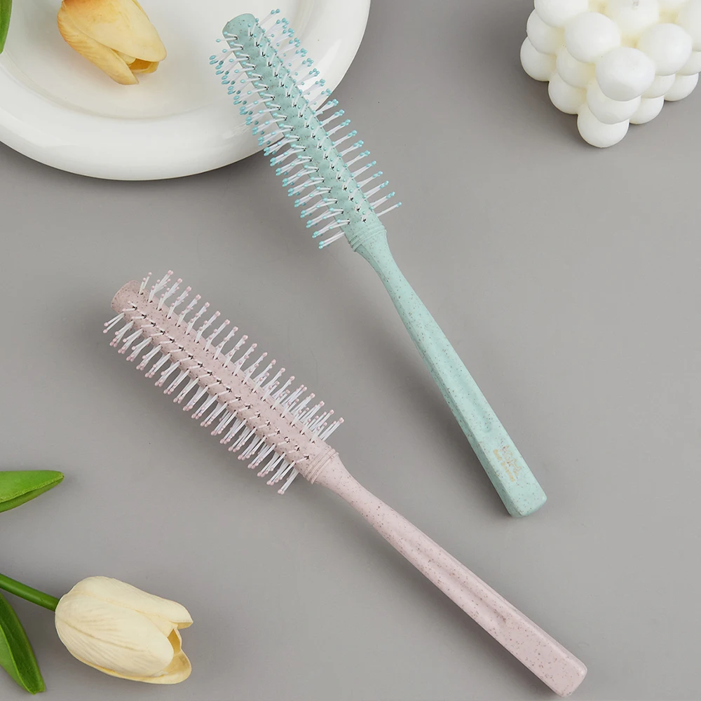 

Парикмахерские щетки для волос зернистая щетка круглая мягкая Вращающаяся Щетка массажная Антистатическая щетка для волос Инструменты для парикмахерской