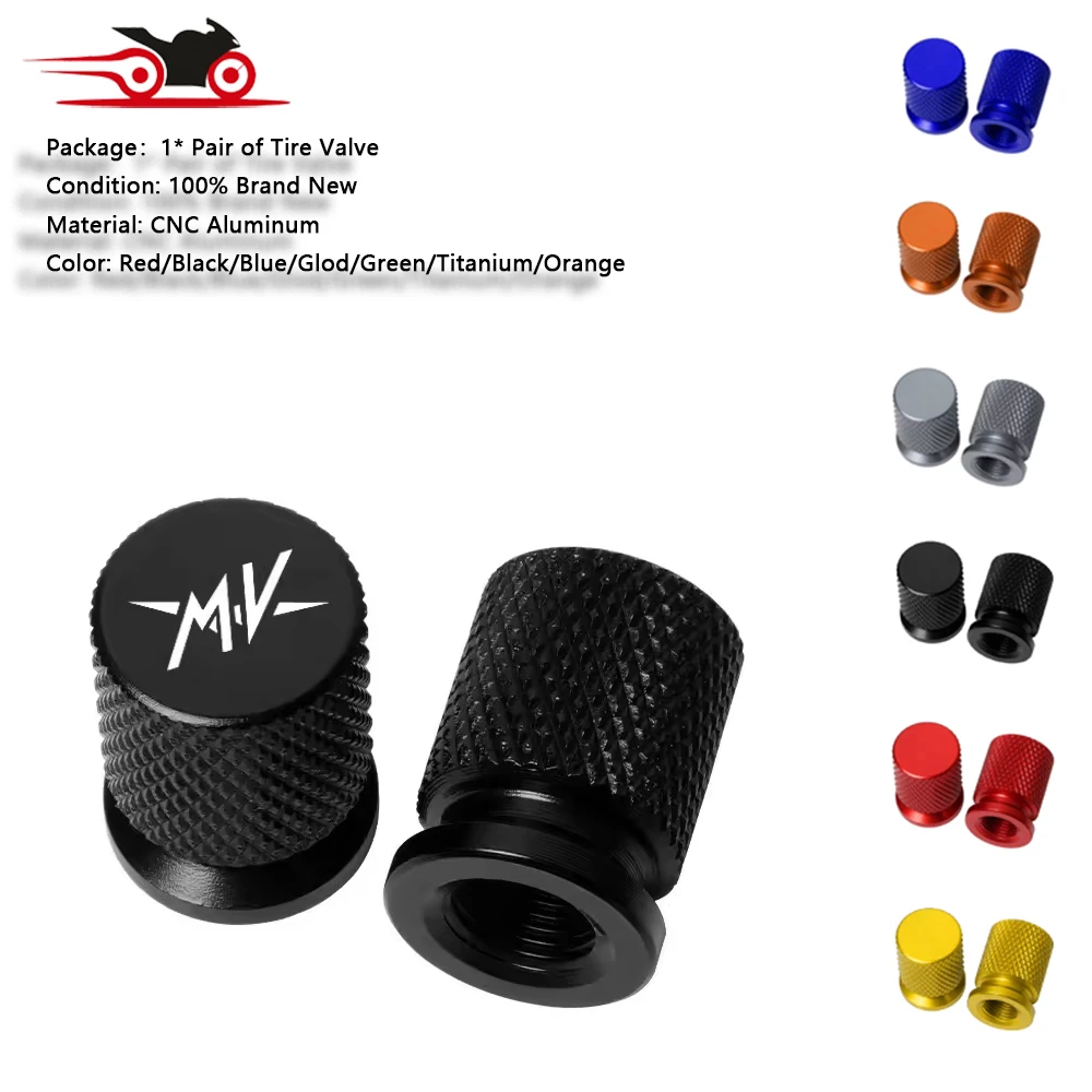 For MV Agusta F3 675 800 Brutale 800 1000 Turismo Veloce RC Motorcycle Accessories Wheel Tire Valve Caps Covers
