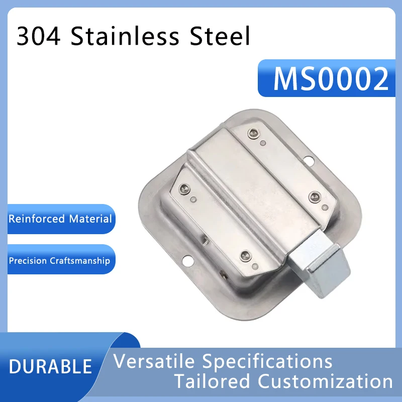 304 Stainless Steel Van Car Door Lock, Electric Cabinet Square Lock, Rv Trailer, Engineering Vehicle Tool Box Panel Lock