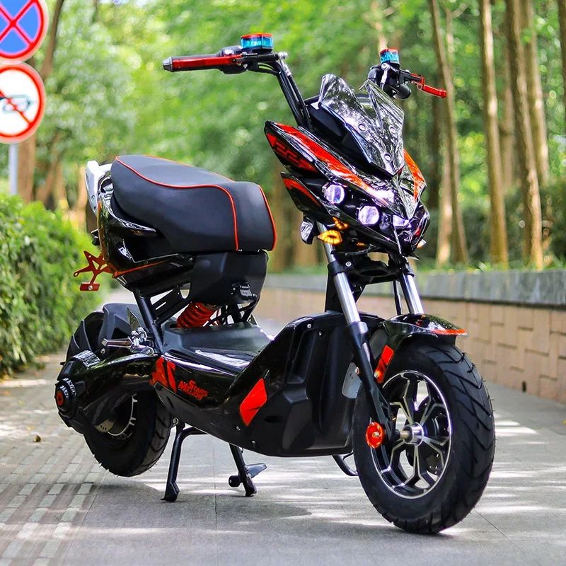 Car Aurora Electric Motorcycle 6072v Pedal Modified High-speed Geek Electric Motorcycle Wolf Warrior Electric