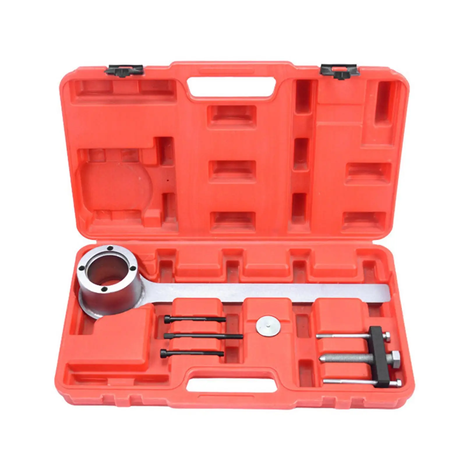 Crankshaft Pulley Removal Tool 375nm with Red Case Protective Packaging Harmonic Damper Pulley Holding Tool for Land Rover