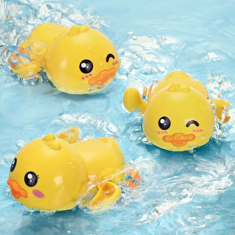 Bath Time Toy Set Duck Dolphin Floating Water Games Baby Infant Toddler Swim Pool Fun Boys Girls Kids Popular Bathtub Toys