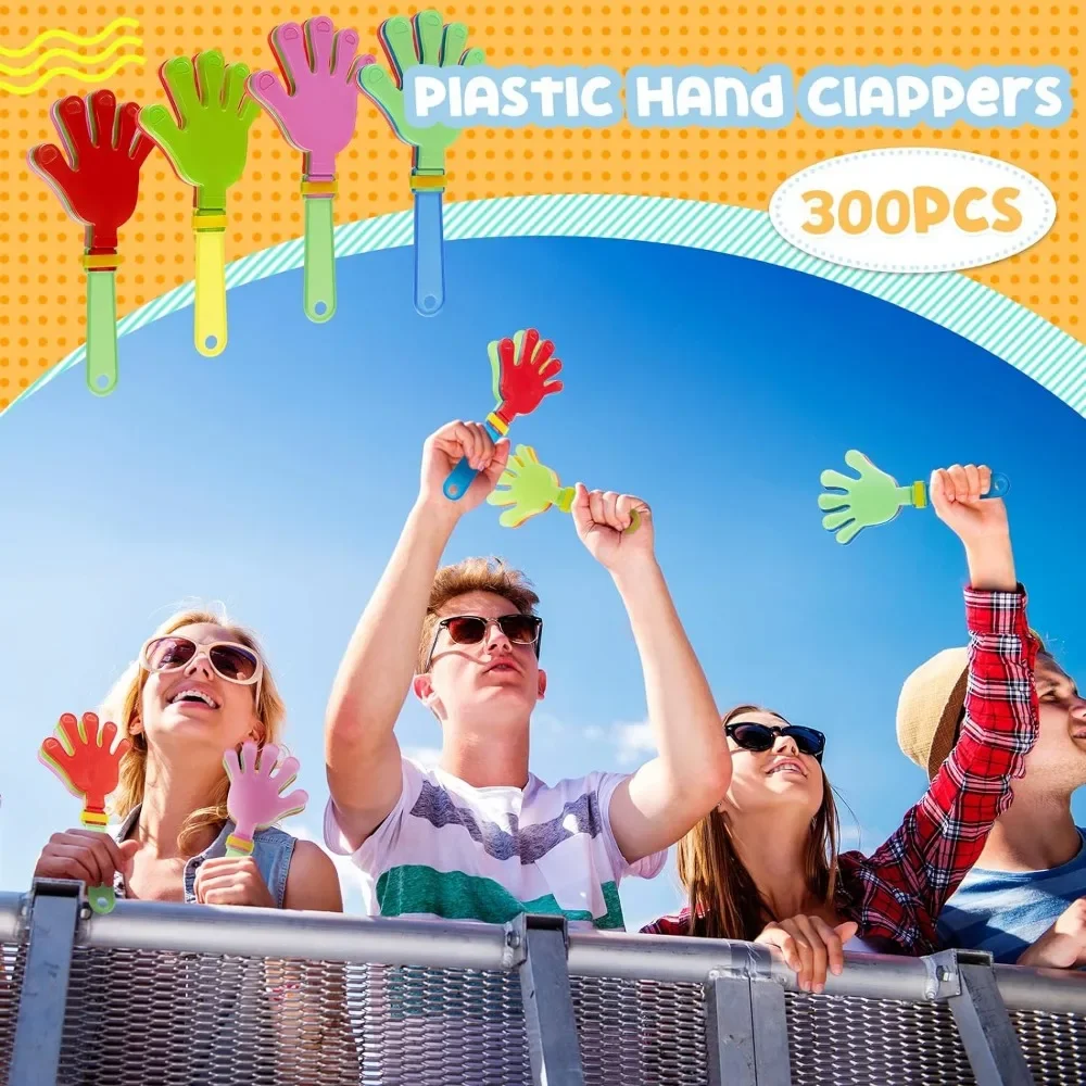 Imagem -05 - Bulk Plastic Hand Clappers Noise Makers Party Favors Acessórios do Jogo Noisemakers 7.5 300 Pcs