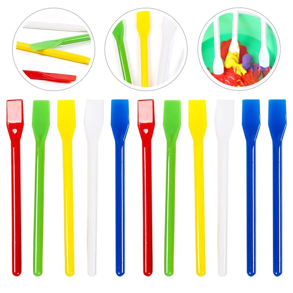 20 Pcs Plastic Mixing Rods Stir Sticks for Pigment Craft Tools Liquid Paint Stir Stick Easy Clean Smooth Create Colors Hygienic