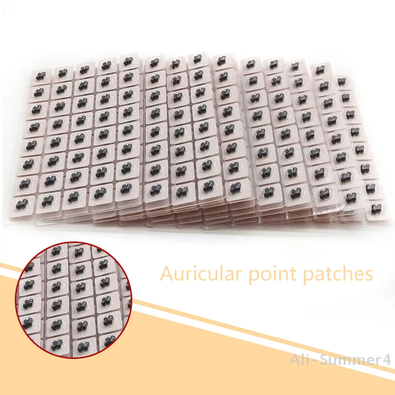 400 بقع الأذن الرعاية بذور الوخز بالإبر الأذني المتاح الأذن ملصقات العلاج بالتدليك إبرة التصحيح الأذني الأذني العلاج