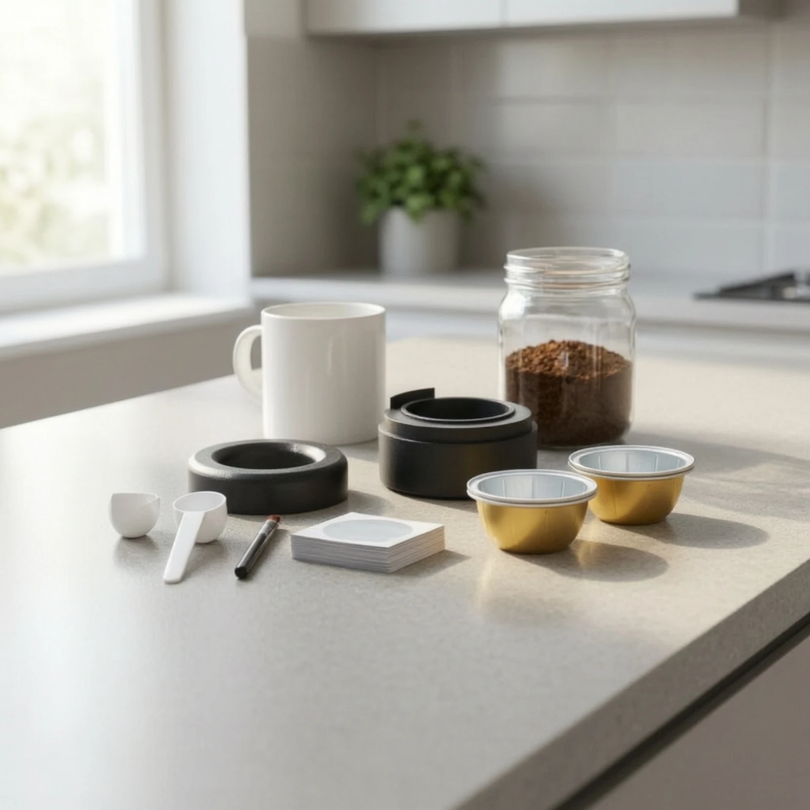 2 Pieces Reusable Coffee Capsule Eco-Friendly Stainless Steel Capsule with Filter Refillable Coffee Pod Compatible