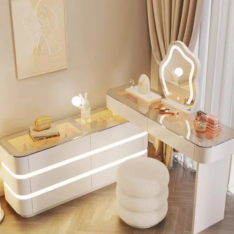 

Drawers Simple Makeup Vanity Desk Vintage Adult Europa Mirror Makeup Vanity Desk Cheap Corner Komody Master Bedroom Furniture