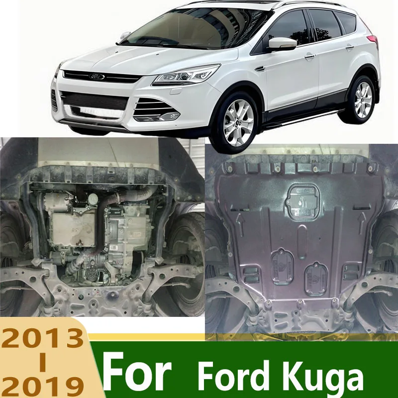 Fit For Ford Kuga Underbody Engine Skid Plate Protector Anti-Collision Anti-Scratch Wear-Resistant Under Cover Splash Shield