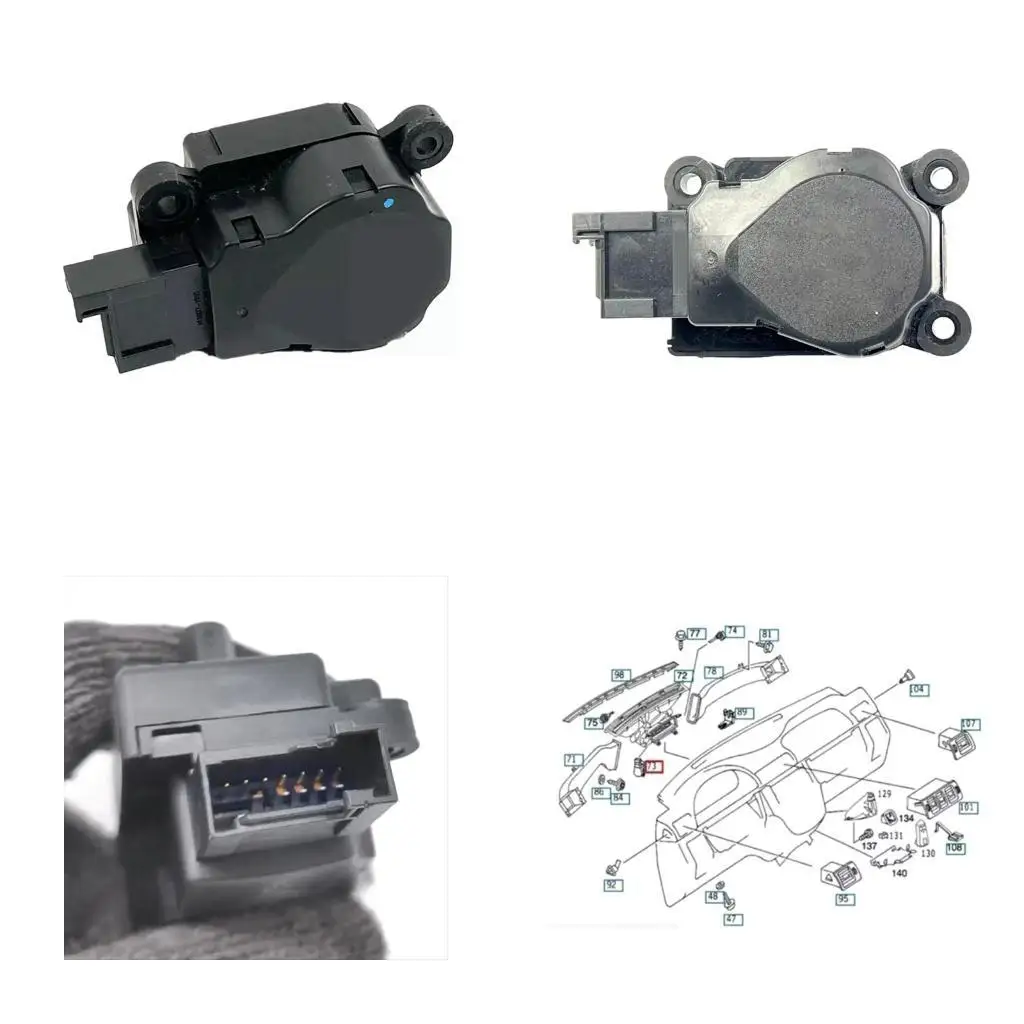 

02DE HVAC Servo Motor Air Conditioning Actuator Motor 2038201642 for W203 W209 W163 ML230 ML270 ML320 ML350 ML400 ML430