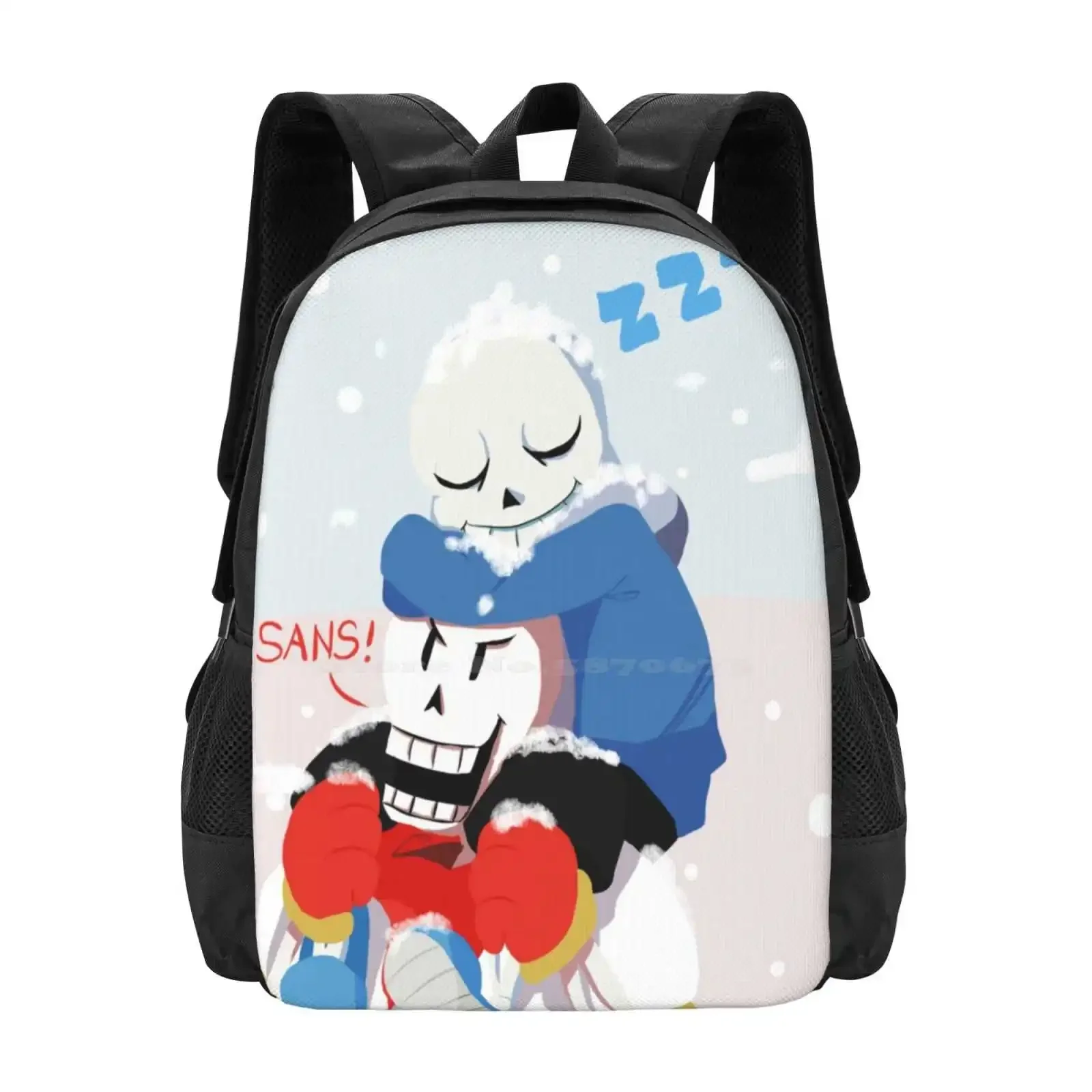 

Skelebros In Snowy Days Hot Sale Schoolbag Backpack Fashion Bags Undertale Fanart Undertale Fan Art Ut Fanart Ut Fan Art