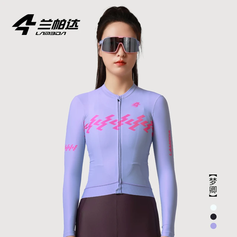 Lameda Women\'s Cycling Clothing Spring Summer Cycling Jersey Slim Quick-drying Clothes Jersey Breathable Top Bike Long Sleeve