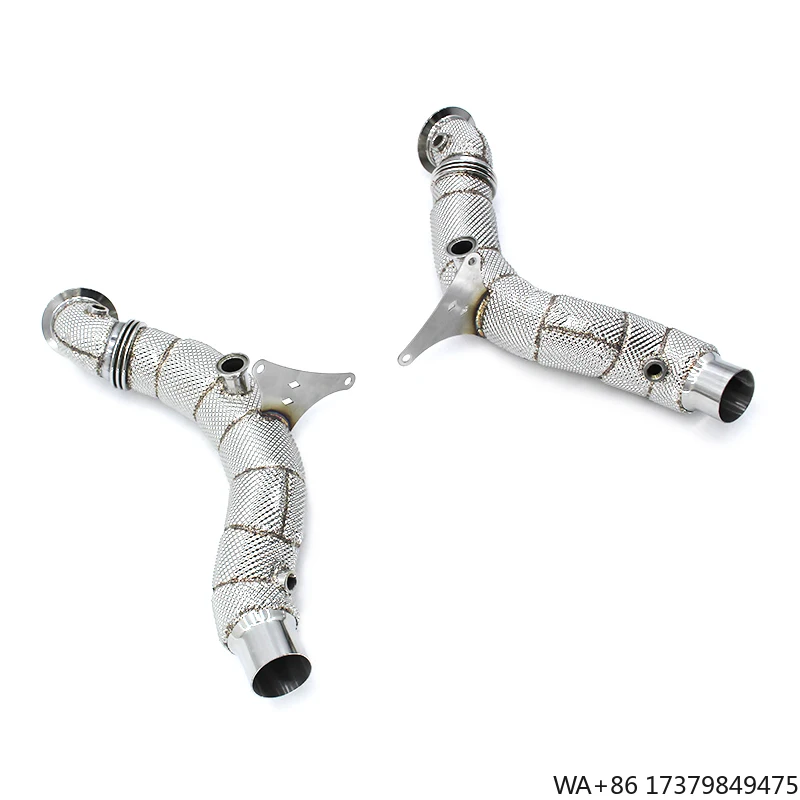 

Custom Engine Header Downpipe for Ferrari F8 Spider 2019- Performance Race Stainless Steel Free Flow Pipe Muffler Exhaust System