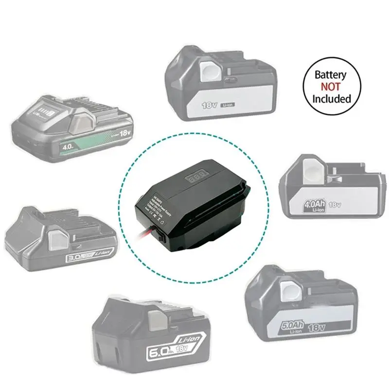 AT51-HK18APS For Hikoki For Hitachi 18V Lithium Battery Cigaretter Voltage Regulator Step Down Converter Adapter