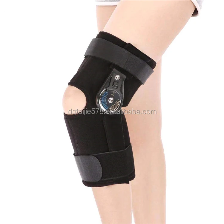 Hospital specializing in the treatment of knee joint adjustable knee stent articulated knee brace splint stabilizer wrap hemiple